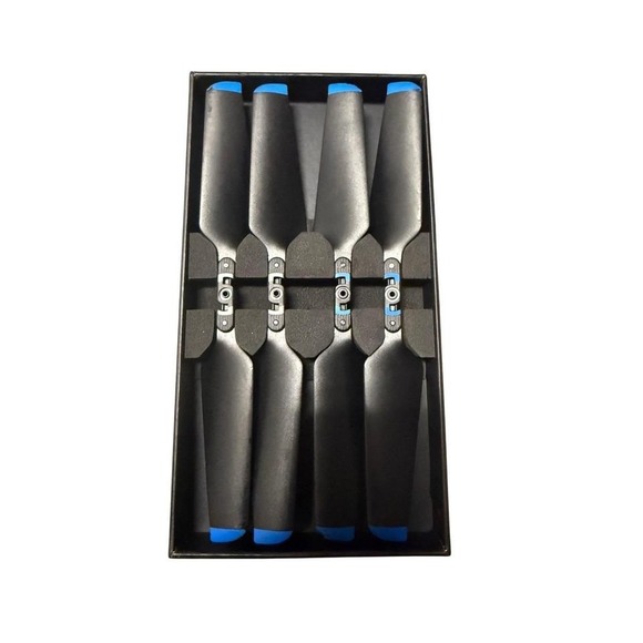 Original Syvid Drone Replacement Propellers Black Blue Accessories used Set - Picture 2 of 8